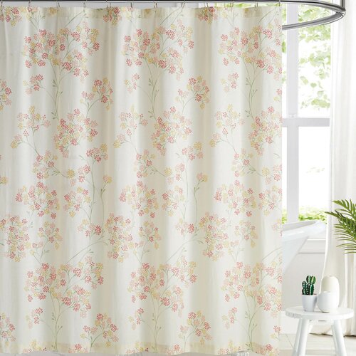 Rosalind Wheeler Valley Forge Cotton Floral Shower Curtain Wayfair
